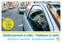 Stationnement à Jette - Nouveautés 2018