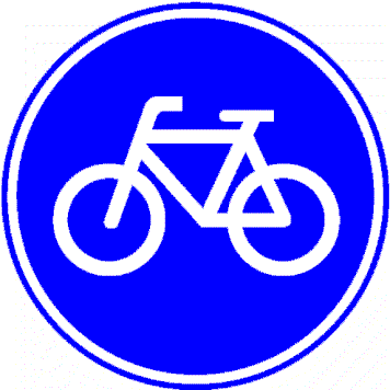 Verkeersbord fietspad